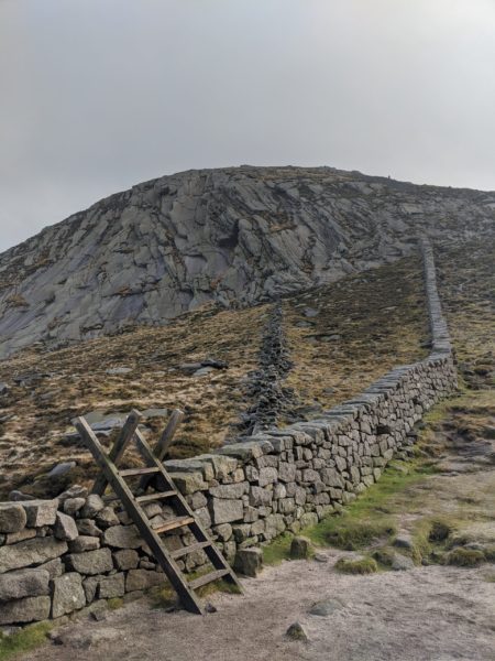 The feat of engineering and manpower that is Mourne Wall between Meelmore and Meelbeg. Beautiful, stately and an excellent guide if the weather turns! A must see when hiking in Northern Ireland