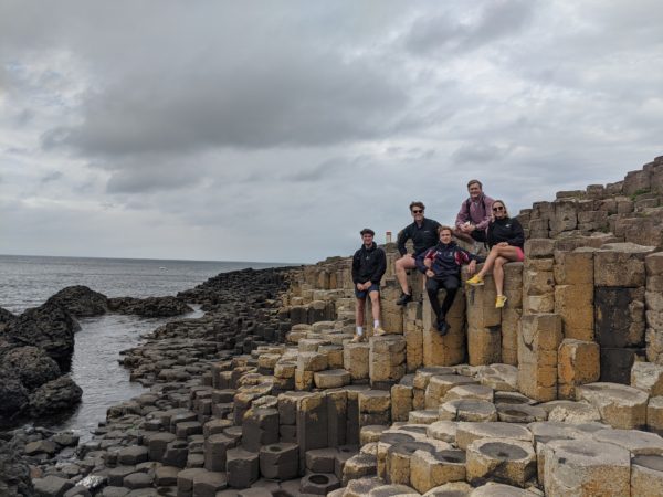 There are always big smiles when we get to the Giant's Causeway
